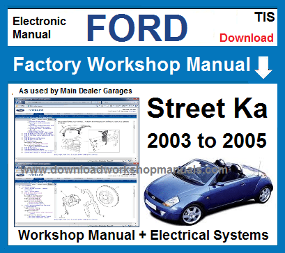 Ford StreetKa Workshop Service Repair Manual